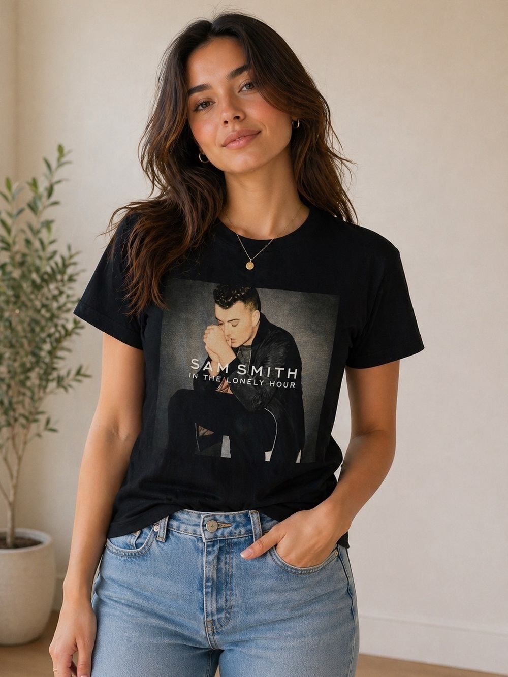 Sam Smith The Lonely Hour Tour 2015 tee shirt